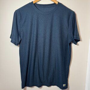 Vuori Shirt Tech Tee Adult Mens Medium, Charcoal Heather (Like Navy Blue)